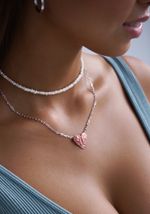 Колье-сердце Folio Pink