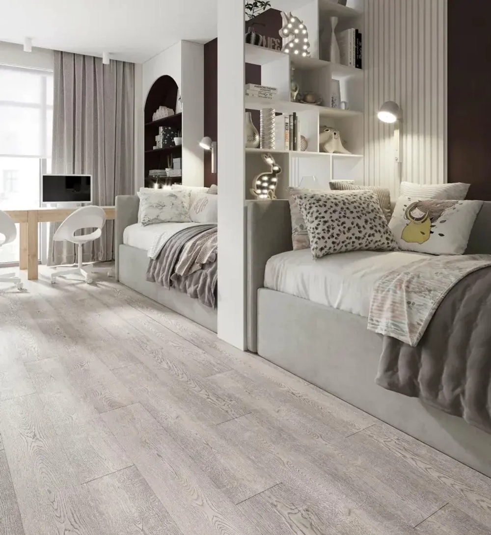 Каменный SPC ламинат AlixFloor City Line Дуб йоркширский серый