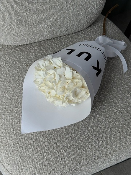 Кулек из белой гортензии