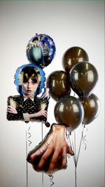 Шар (33''/84 см) Фигура, Мрачная стори, Уэнсдей, 1 шт.