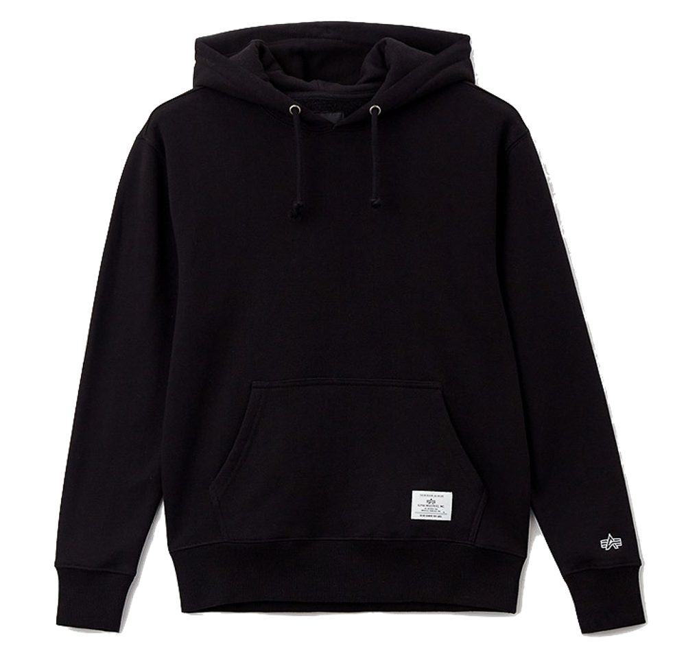 Толстовка  Alpha Industries Essential Hoodie Black