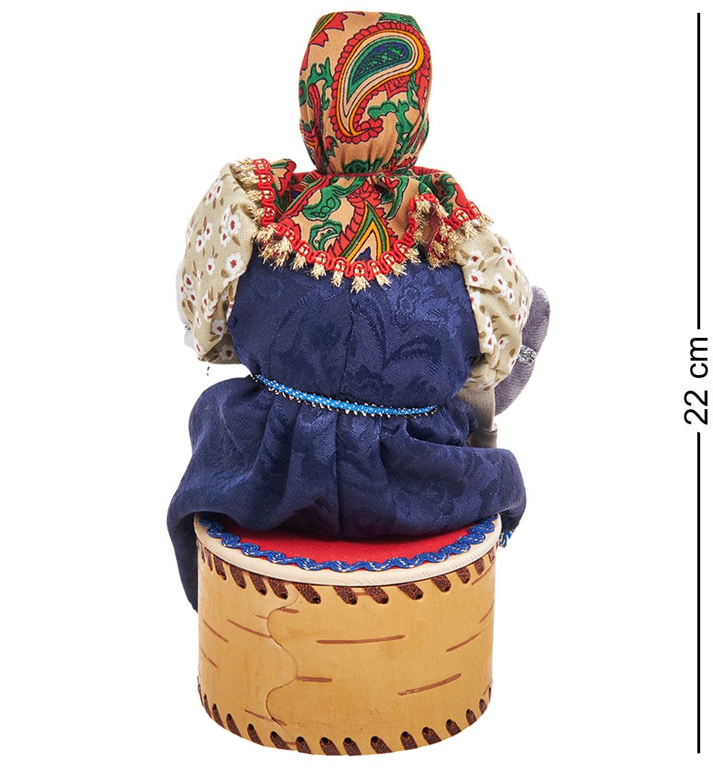 Народные промыслы RK-728/1 Кукла-шкатулка «Жили у бабуси...»