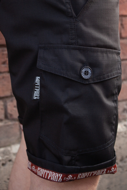 Black military shorts