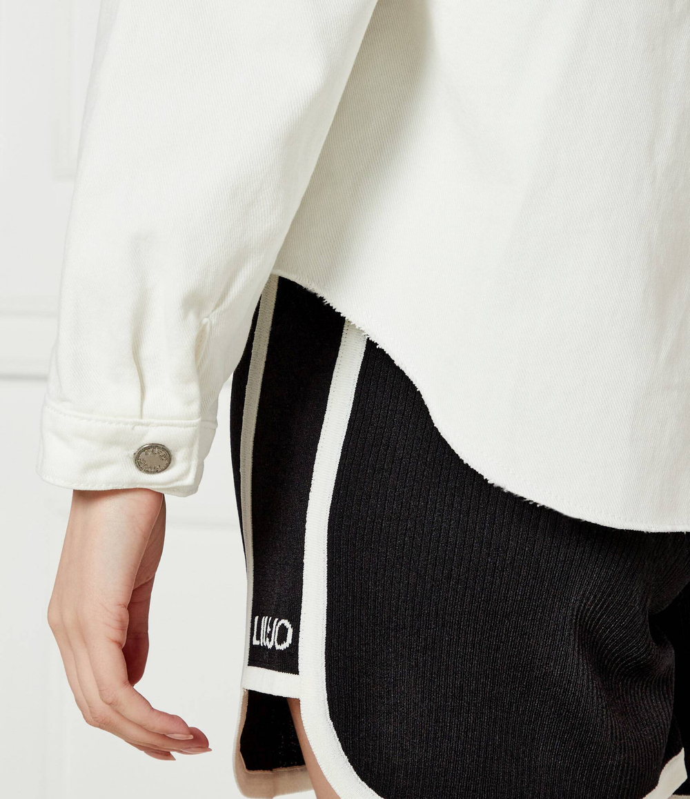 Джинсовая куртка Liu Jo - экрю(UA5165 DS069)