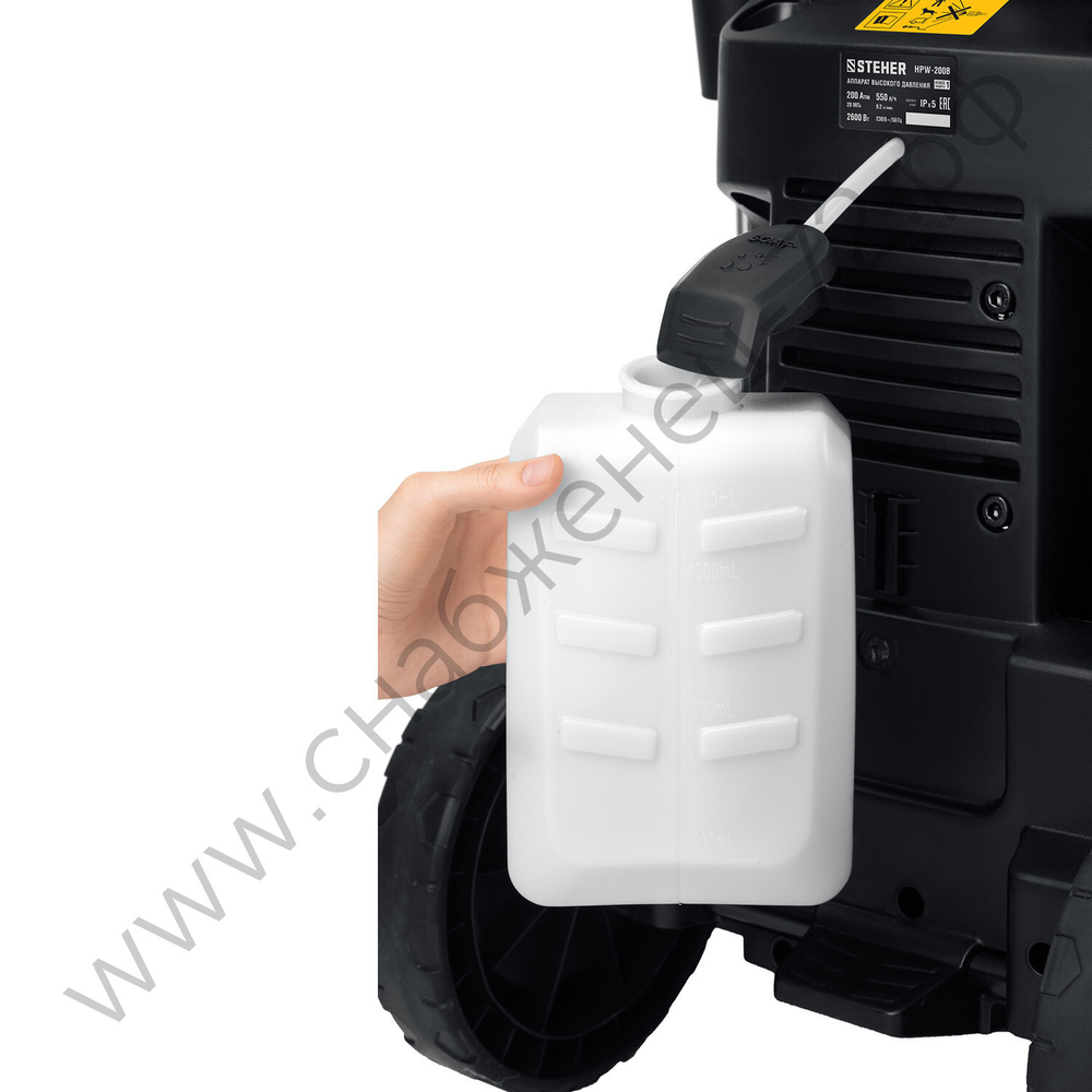 STEHER 240 Атм, 3300 Вт, мойка высокого давления, пистолет G-280 PRO (HPW-240B)