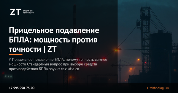 Прицельное подавление БПЛА: мощность против точности | ZT Прицельное подавление БПЛА: мощность против точности | ZT