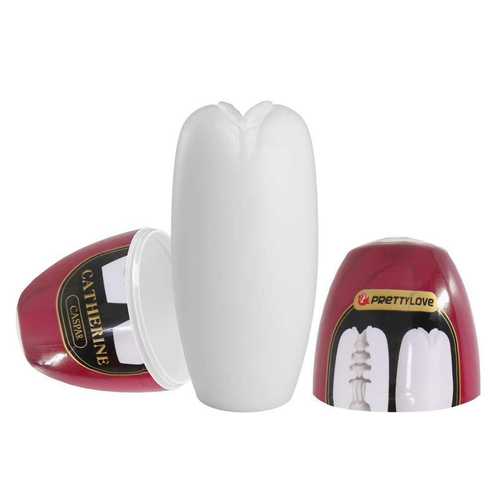 Белый мастурбатор-вагина Catherine (Цвет: белый)