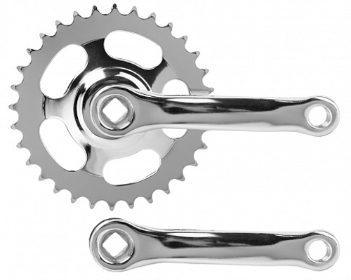 Шатуны 1/2"х1/8" 32 зуб. 127мм SOF5H WHEELTOP "под ромб" стальные хромированные