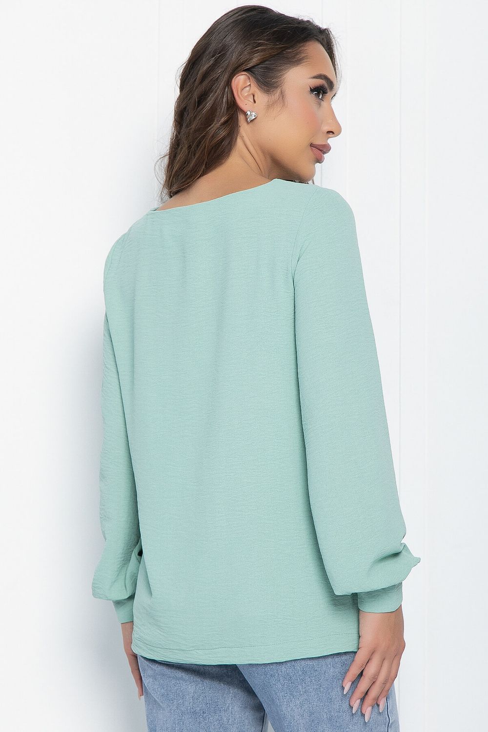 Блуза Гортензия (зеленая) Б11142 LT Collection