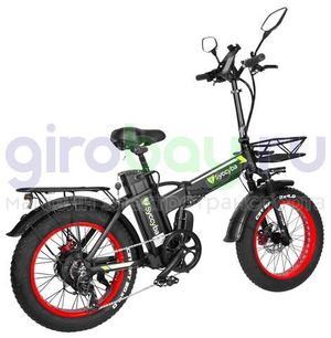 Электровелосипед Syccyba F10 Pro (48V/20Ah) - Красный обод фото №10