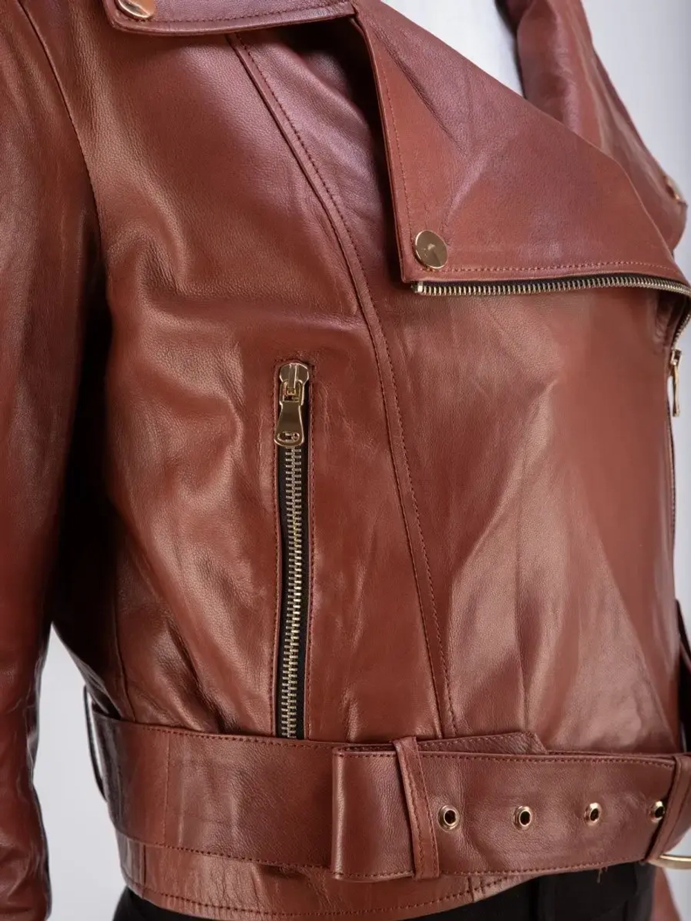 Косуха женская натуральная куртка кожаная Турция