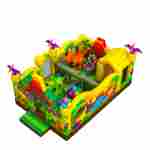 Коммерческий надувной батут «Дино Остров» 7,2×5×3,7 м