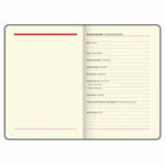 Ежедневник недатированный А5 (138х213 мм), BRAUBERG VISTA, под кожу, гибкий, 136 л., "Rose flower", 112016