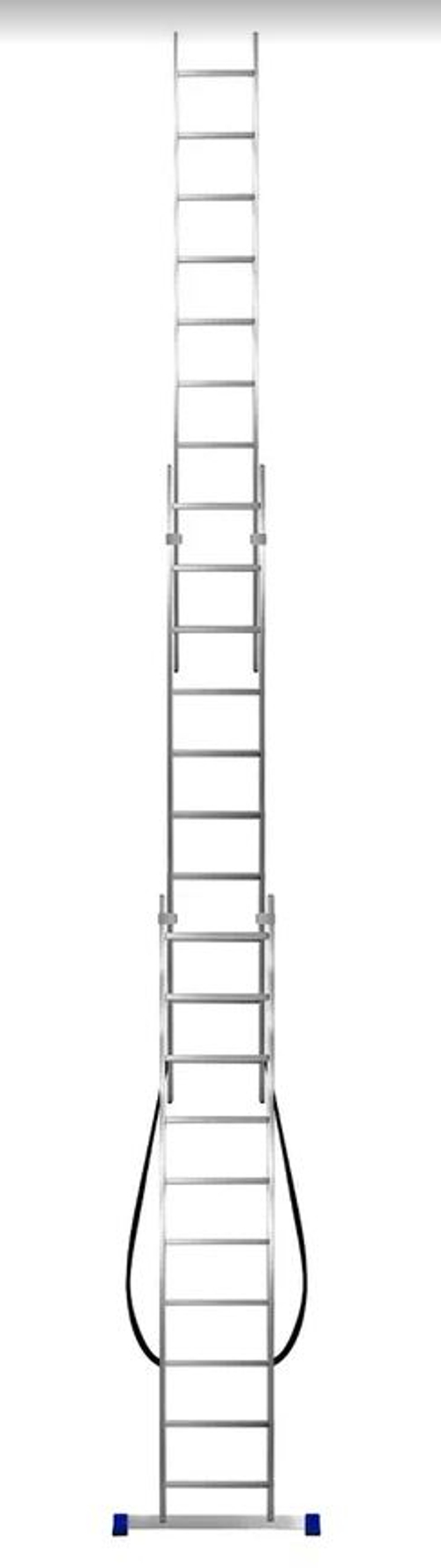Лестница алюмин.  3секц* 10ступеней (2,84м-4,51м-6,17м) / МОНТАЖНИК