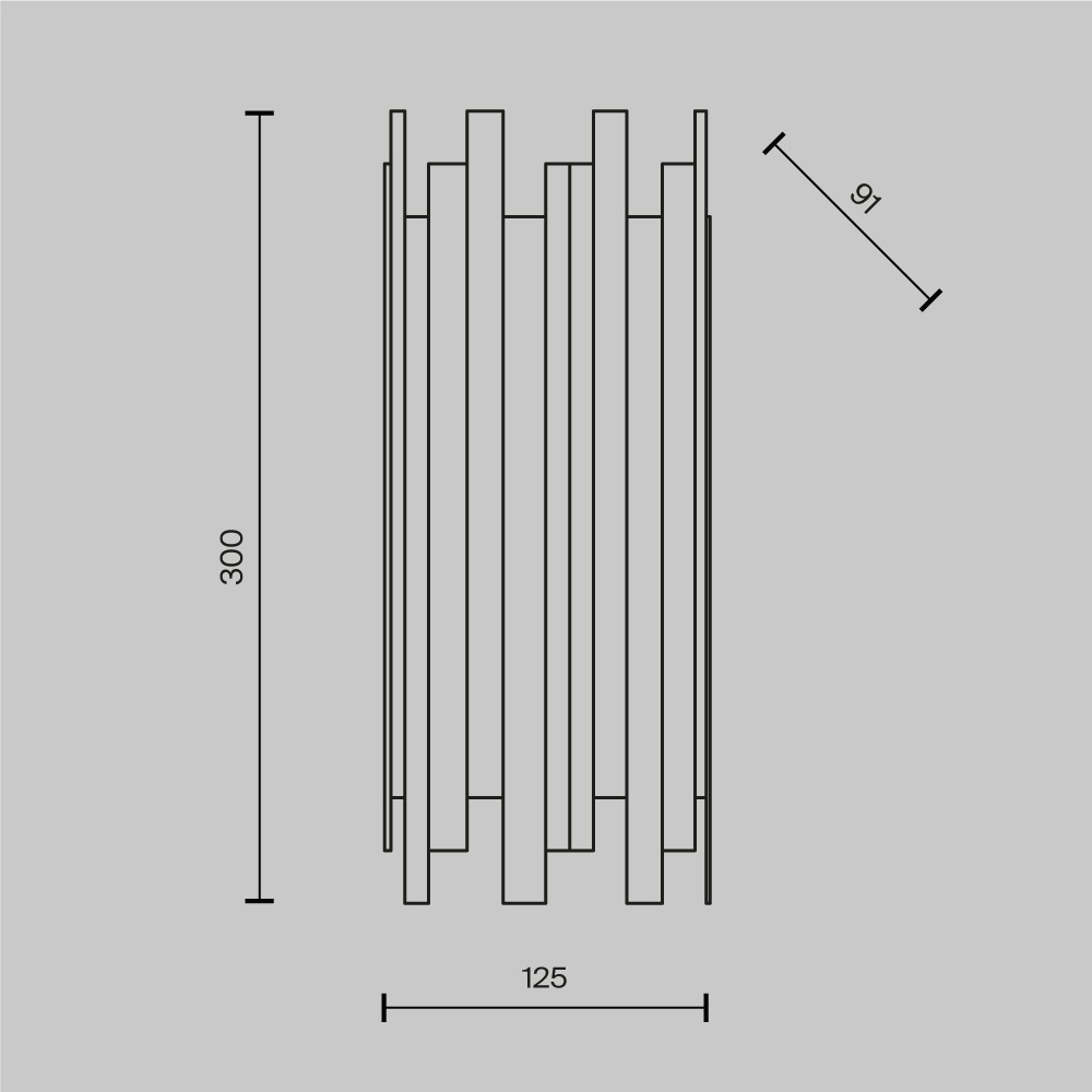 Настенный светильник Maytoni Coliseo Coliseo MOD136WL-01BS