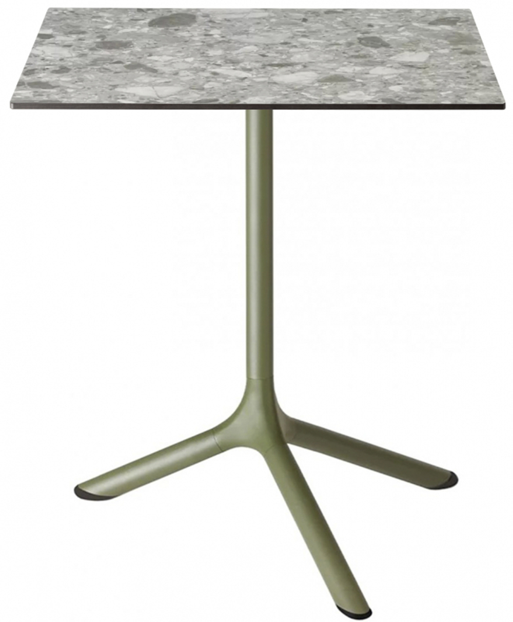 Стол ламинированный обеденный складной Scab Design Tripe Folding, оливковый, зернистый