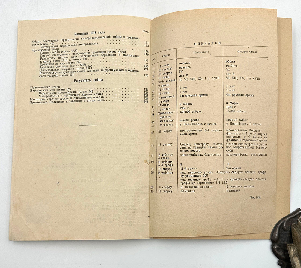 Де-Лазари А. Н. Мировая империалистическая война 1914-1918 гг. Пояснения к атласу схем. 1934