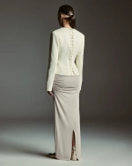 Юбка серая макси