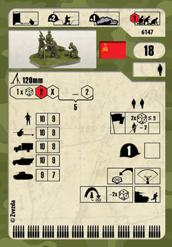 Советский 120-мм миномёт с расчётом