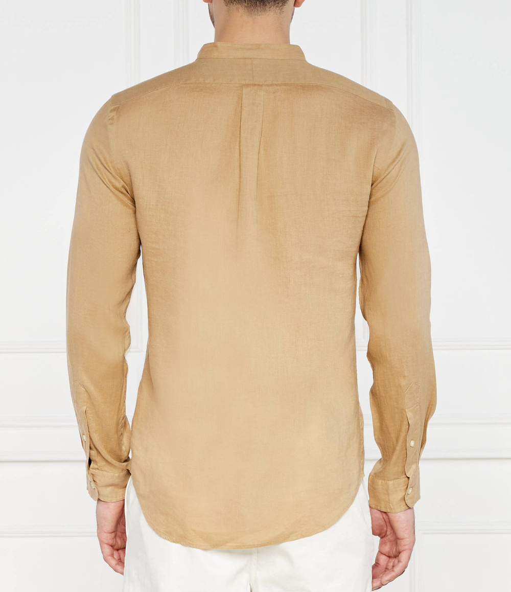 Льняная рубашка POLO RALPH LAUREN - бежевый(710906946)