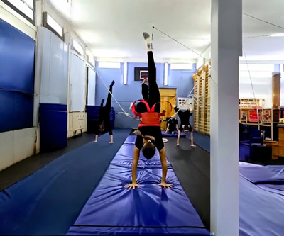 Пояс сальтовый (Лонжа) с шарнирами и бандажом - размер XS (48-60см)