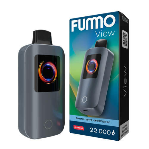 Одноразовая электронная сигарета Fummo View Strong 22000 - Банан Мята Энергетик (22000 затяжек)