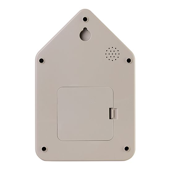 Часы настенные с маятником qq-up, серо-бежевые