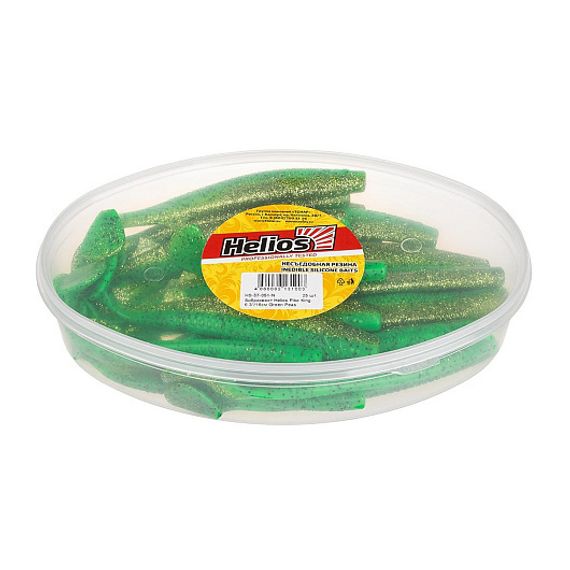 Виброхвост несъедоб. Pike King 6.3&#39;/16 см Green Peas 25шт. (HS-37-051-N) Helios