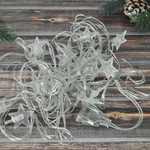 Гирлянда электрическая "Звезда" 4м 20 ламп LED, авторежим, прозрачный провод, IP-20 RG/R