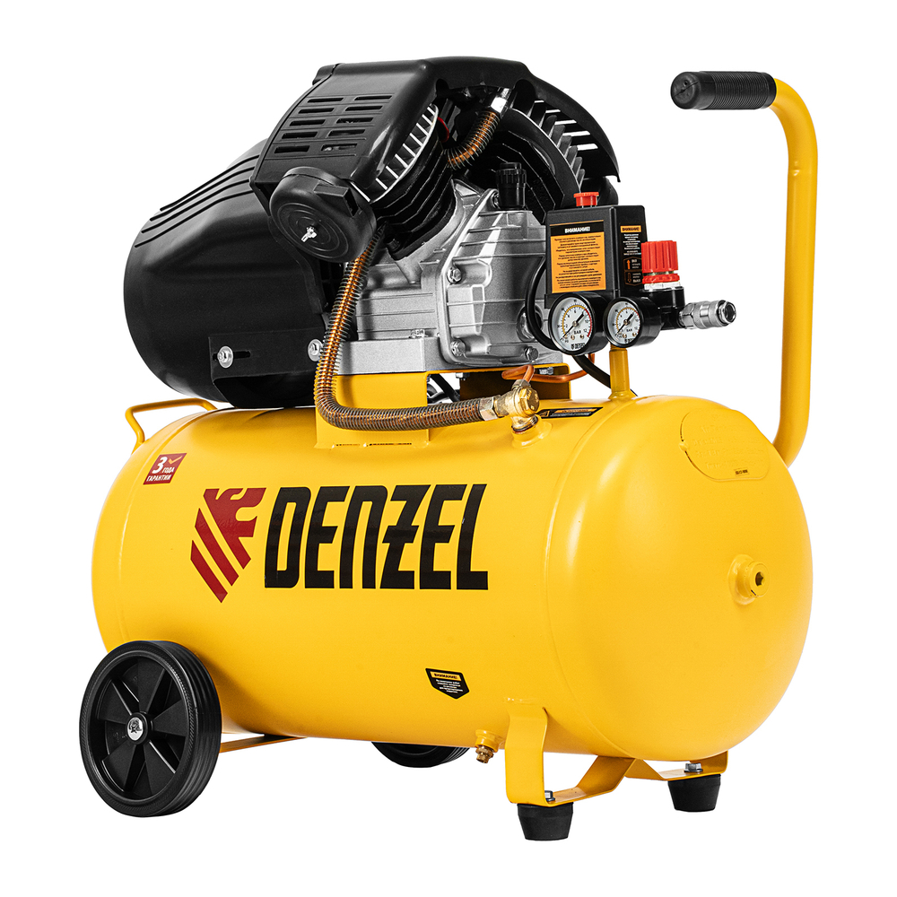 Компрессор воздушный прям. привод DCV1800/50, 1,8 кВт, 50 литров, 320 л/мин Denzel