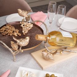 Фруктовница-конфетница Терра (поднос) Айвори Шоколадный