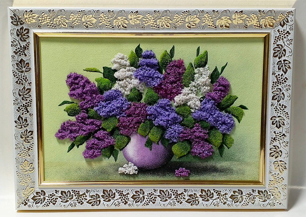 Карина " Сирень в горшке" 34-24см