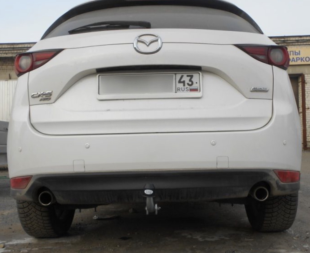 Фаркоп оцинкованный Galia M129A для Mazda CX-5 2012-2017, 2017-(паспорт и сертификат в комплекте)(без электрики)