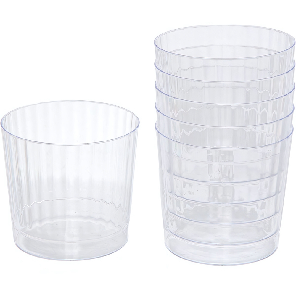 Стакан 210мл «DOLCE VITA» в наборе 6шт ребристый