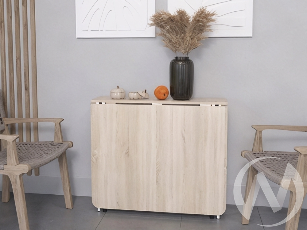 Стол-книга СТ-1М разборный металлокаркас (белый/дуб сонома)