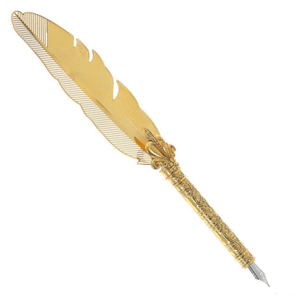 GAEM Набор подарочный: ручка перьевая, чернильница, подставка д/ручки, 5 наконечников, L22 W10 H4 см