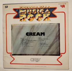 Винтажная виниловая пластинка LP Historia De La Musica Rock 57 Cream (Spain 1982)
