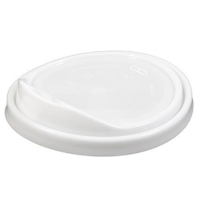 Крышка для стакана (d-90 мм) открытый питейник тип З белая ВЗЛП (50/1000 шт.) 3016Б