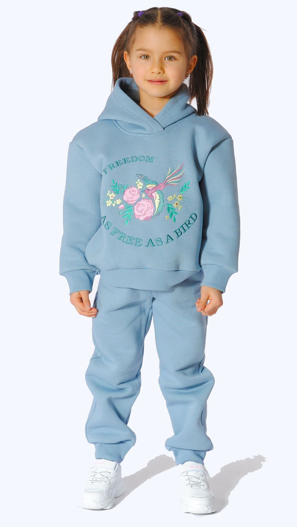 Комплект трикотажный с начесом для девочки 2-8 лет Fleur de Vie