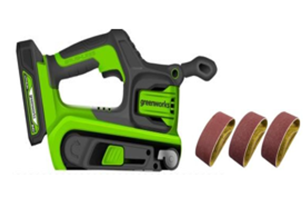 Аккумуляторная ленточная шлифовальная машина Greenworks G24BS,3100607, 24v, без АКБ и ЗУ