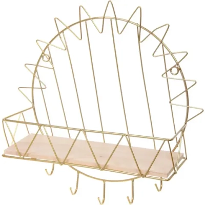 Ключница настенная металлическая «ЛОФТ ВОСТ», паншкрафт, цвет золото, 35*11*35см (коробка)