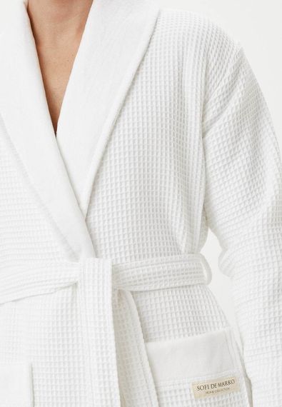Михаэль (белый) S Халат махровый