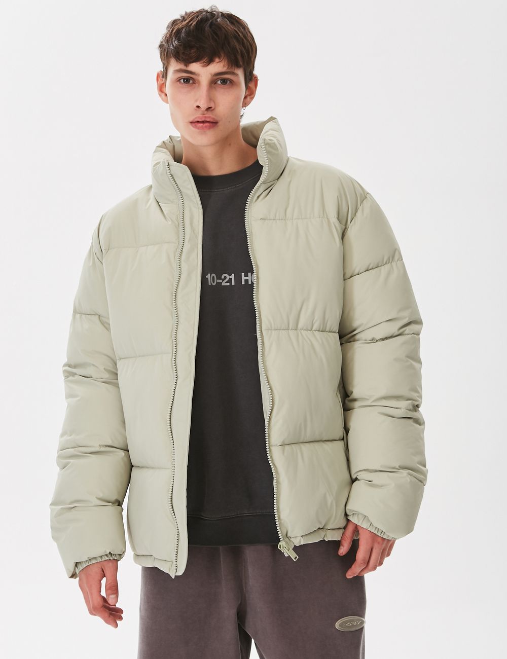 Пуховик ZNY Basic Хаки