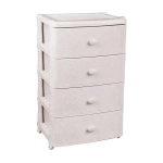 Комод широкий Флоран 4-х секционный (сл.кость/бежевый)