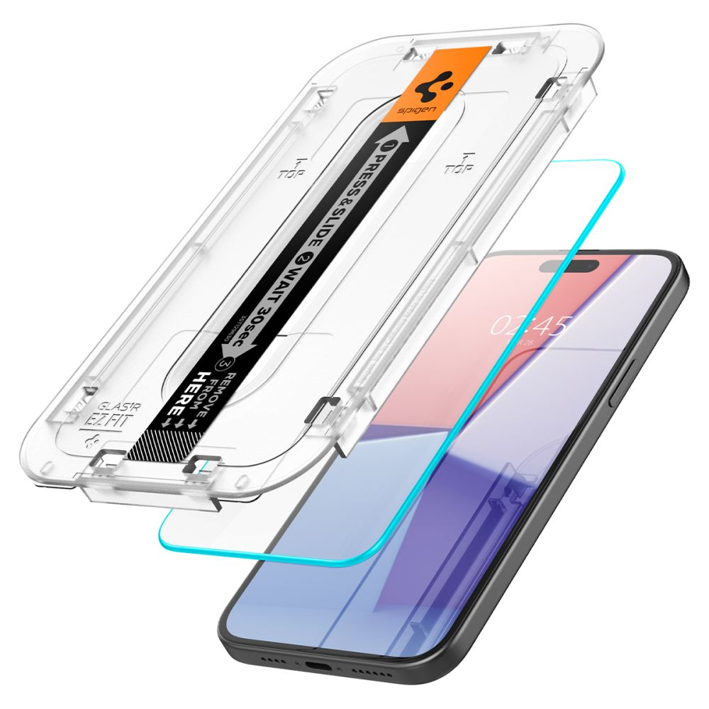 Стекло Spigen GLAS.TR 2-PACK iPhone 15/16 CLEAR