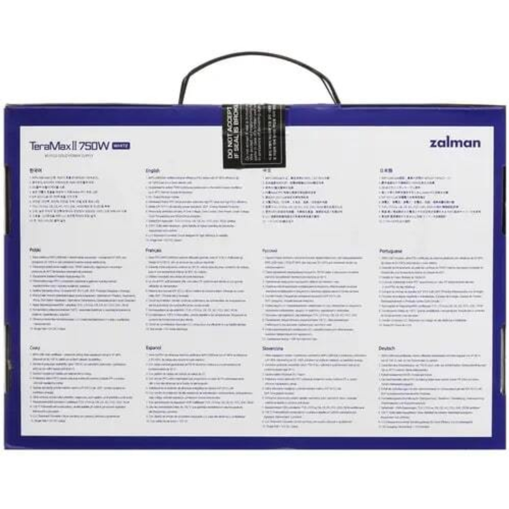 Блок питания  Zalman ZM750-TMX2 WH
