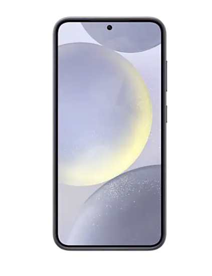 Чехол из веганской кожи для Galaxy S24 + ( Темно фиолетовый)