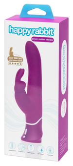 Лиловый вибратор Curve Thrusting Rechargeable Rabbit Vibrator - 24,1 см. (Цвет: лиловый)