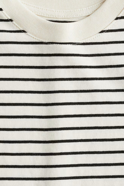 H&M Футболка из хлопка с длинными рукавами, кремовый