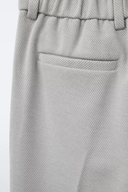 ZARA КОСТЮМНЫЕ БРЮКИ КОМФОРТНОЙ ПОСАДКИ, СИНЕВАТЫЙ